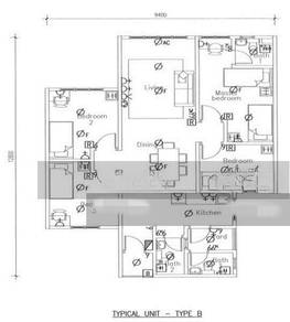 Mutiara Residence Walking Distance To MRT Station & Fully Furnished