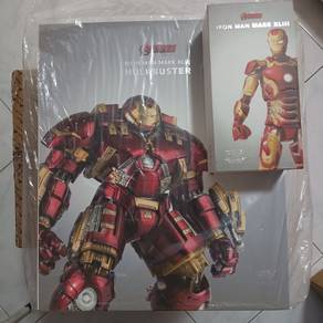 1set comicave iron man mk43 & hulkbuster set