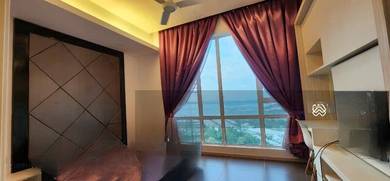 Garden Plaza Corner Unit & Walking Distance To LRT, Fully Furnished