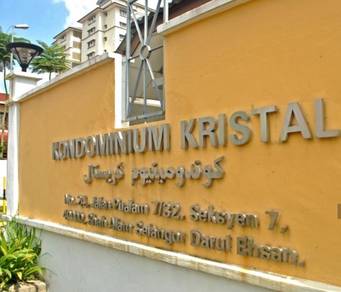【🔥100%LOAN🔥】Kondominium Kristal 969sf Seksyen 7 Shah Alam NO❌10%DEPO