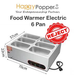 Food Warmer Machine Electric 6 pan