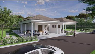 Sibu Single Storey Semi Detached at Taman Bougenvilla