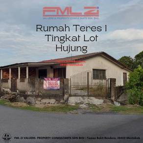 Rumah Teres 1 tingkat Lot Hujung/Seorang Pemilik