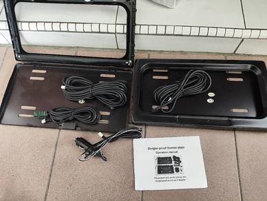 Automatic car plate holder