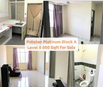Putatan Platinum Apartment Block A 850 Sqft 3 Bedrooms Below Market