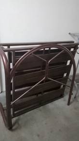 katil single 3v siap tilam