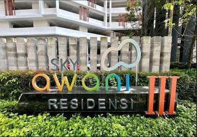 Sky Awani 3 Setapak  For Rent ! Partially Furnished ! Hight Floor
