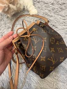 Authentic Noé BB Monogram Canvas Bucket Bag
