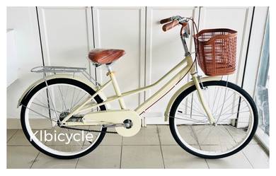 24er Classic Road Bike basket bicycle Basikal