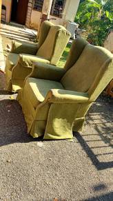 sofa wing chair set