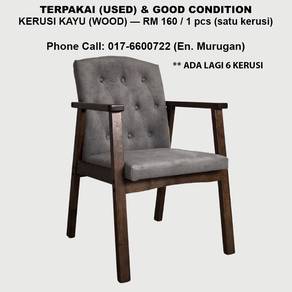Kerusi Kayu (Used) — Terpakai & Kualiti Baik