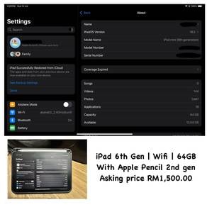 Ipad mini 6th gen inc apple pen