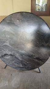 meja bulat besar 6pax