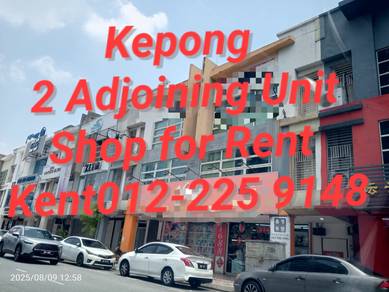 Kepong,2 Adjoining unit Shop Office for Rent