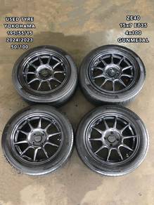 USED RIM ZE40 15inch&TYRE GM MYVI ALZA VIOS CITY