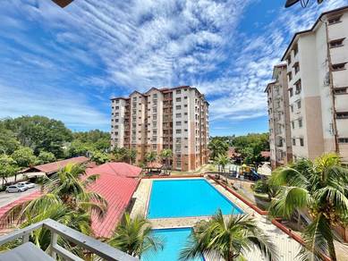 FACING POOL 🔥 CORNER Condominium Elaeis 2 Bukit Jelutong RENOVATED
