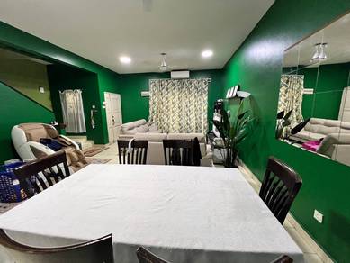 Double Storey Shah Alam Jalan Kristal Seksyen 7 for Sale Extended Reno