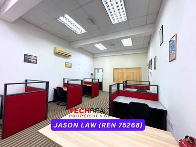 Cinta Sayang | Facing Main Road |Partition + Furnished | Office