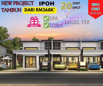 Perak@tambun new single storey house / 5min to lost world / 20 unit 📝