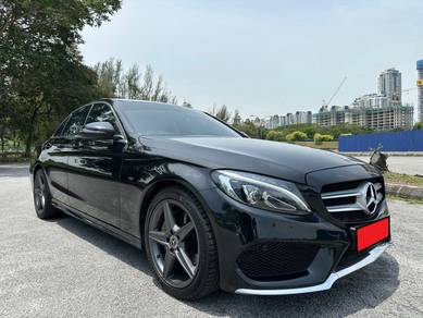 MERCEDES C200 2.0 AMG LINE (a) 9 SPEED,BLACK TOP