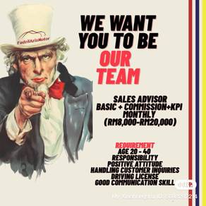 Sales Advisor for Recond car
