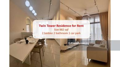 Fully Furnished Unit With 1 Parking @ Twin Tower Residence @ JB Town
