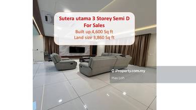 3-Storey Semi Detached House With 6 Rooms @ Taman Sutera Utama, Skudai