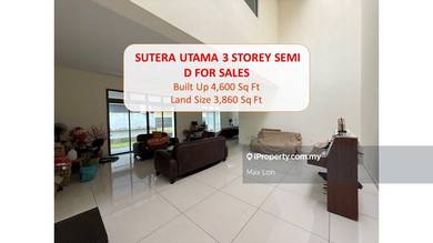 3-Storey Semi Detached House, Freehold With 6 Rooms @ Tmn Sutera Utama