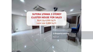 3-Storey Cluster House With 4+1 Bedrooms @ Taman Sutera Utama , Skudai