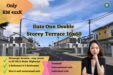 Dato Onn Double Storey Medium Cost / Original Unit / 4 Bedrooms
