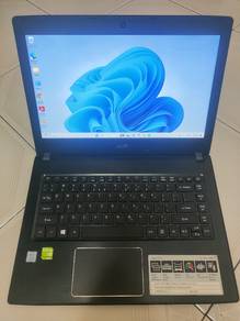 Acer i5-7gen/8g/240ssd/Nvidia graphics laptop 
