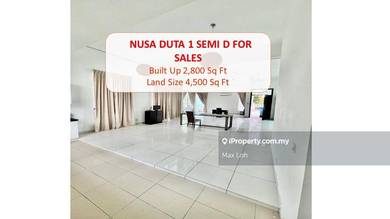 Nusa Duta 1 Semi Detached House, Freehold @ Iskandar Puteri (Nusajaya)