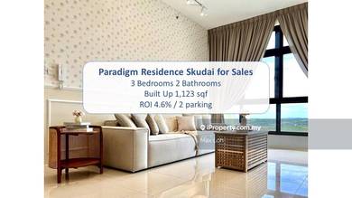 Paradigm Residence Skudai Apartment With 3 Bedrooms & Freehold