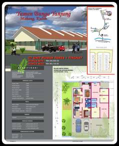 Rumah Baru Teres Setingkat Taman Bunga Tanjung Mahang Kulim
