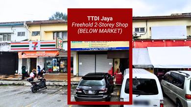 [BELOW Market] Freehold TTDI Jaya - 2-Storey Shoplot Shah Alam