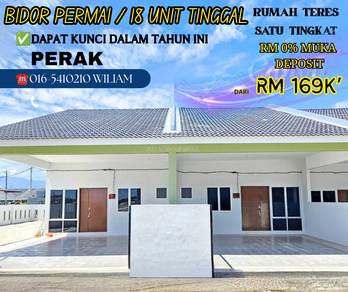 Perak@Bidor projek baru Setingkat terrmurah❗18 unit sahaja tinggal📝