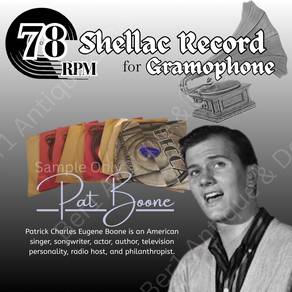 78RPM Shellac Record for Gramophone (Pat Boone)