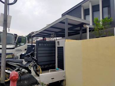 awning metal deck pu with metal