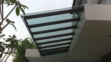 glass awning