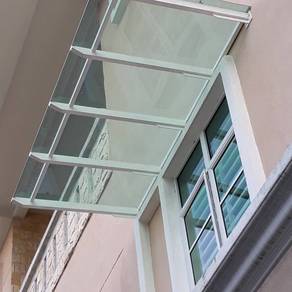 12.38mm laminated glass awning