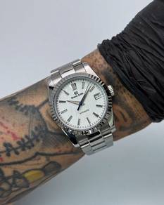 Custom Seiko Mod 36mm White Snowflake Datejust