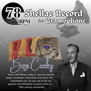 78RPM Shellac Record for Gramophone (Bing Crosby)