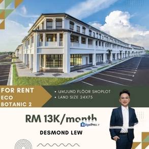 Intermediate Lot @ Eco Botanic 2 Ground Floor Shoplot, Iskandar Puteri