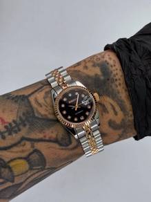Custom Seiko Mod 26mm 2-Tone Steel Rose Gold Black