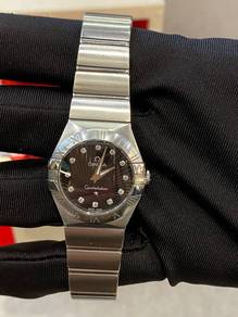 2014 Omega Constellation Lady Black Sailboat