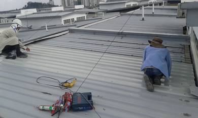 Khidmat Kerja Bumbung Pasang Awning Waterproofing
