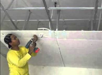 Khidmat Memasang Ceiling Cornice Partition Glass