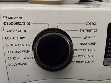 digital washing machine basuh with dryer hot wash