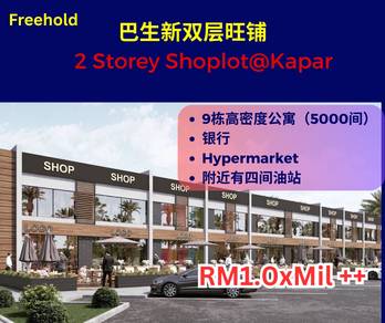 New Launch 2 Storey Shoplot In Kapar, Klang