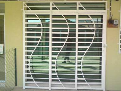 sliding door grille with mild steel